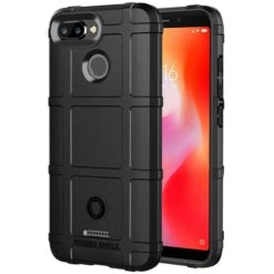 Coque Antichoc Xiaomi Redmi 6 Square Grid Noir -All For Phone Magasin coque xiaomi redmi 6 frac2561 3