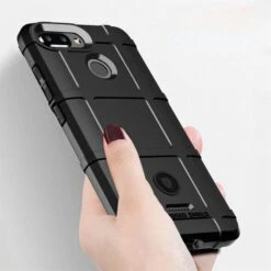 Coque Antichoc Xiaomi Redmi 6 Square Grid Noir -All For Phone Magasin coque xiaomi redmi 6 frac2561 4