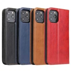 Etui De Protection IPhone 14 - Simili Cuir - Avec Rangement Carte - Rouge -All For Phone Magasin etui de protection iphone 14 rouge frac4958 1