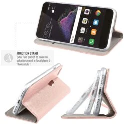 Etui Folio IPhone 13 Pro Or Rose Magnetique JAYM® -All For Phone Magasin etui folio iphone 13 pro or rose magnetique jaym 3