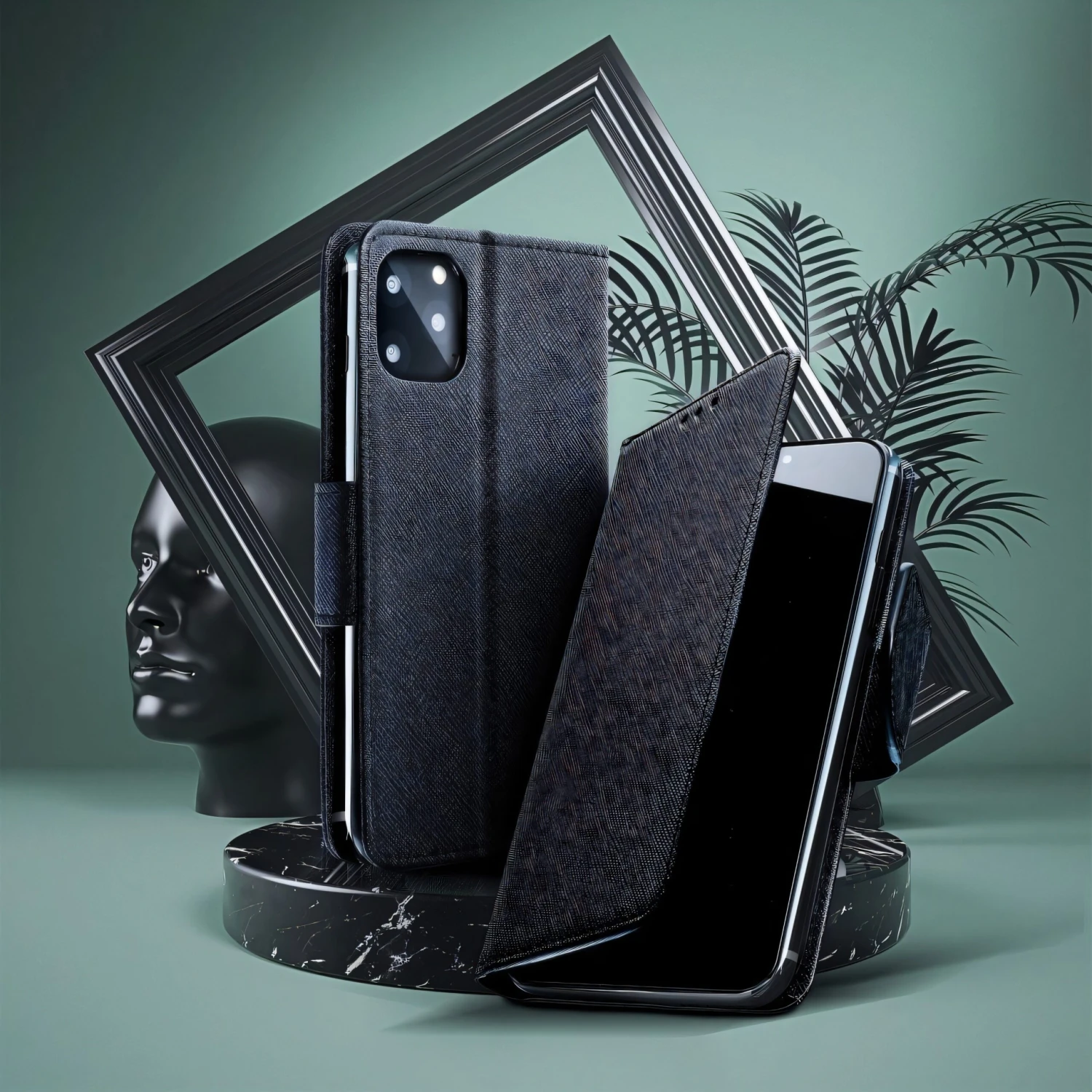 Etui Galaxy A22 4G Fancy Book Noir 9 Etui Galaxy A22 4G Fancy Book Noir – Image 7