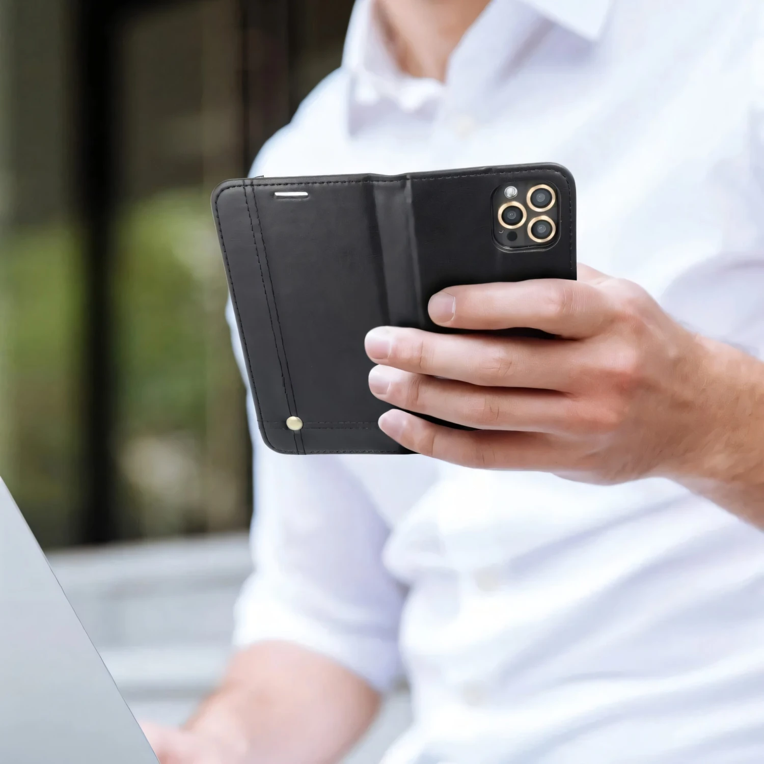 Etui Galaxy A42 5G Prestige Noir 4 Etui Galaxy A42 5G Prestige Noir – Image 2