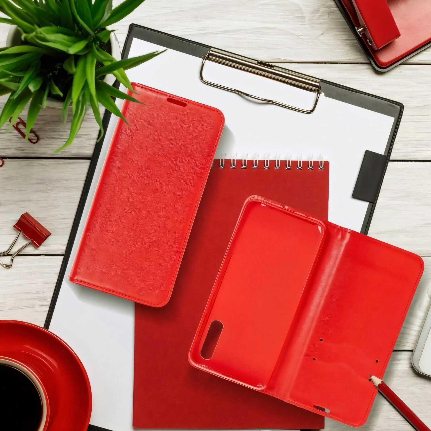 Etui Galaxy A42 5G Rouge 9 Etui Galaxy A42 5G Rouge – Image 7