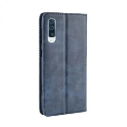 Etui Portefeuille Samsung Galaxy A50 Style Vintage Bleu -All For Phone Magasin etui galaxy a50 frac2902 7