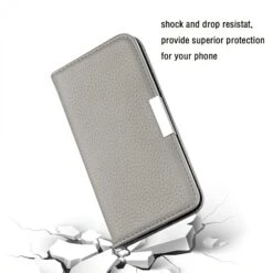 Etui Portefeuille Galaxy A51 Style Cuir Avec Fermeture Magnétique Et Rangement Carte - Gris -All For Phone Magasin etui galaxy a51 frac3668 8