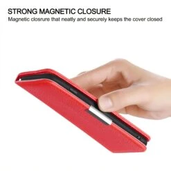 Etui Portefeuille Galaxy A51 Style Cuir Avec Fermeture Magnétique Et Rangement Carte - Rouge -All For Phone Magasin etui galaxy a51 frac3669 7