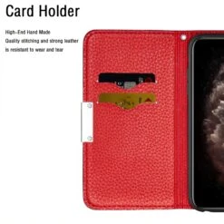 Etui Portefeuille Galaxy A51 Style Cuir Avec Fermeture Magnétique Et Rangement Carte - Rouge -All For Phone Magasin etui galaxy a51 frac3669 9
