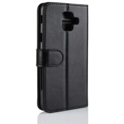 Etui Samsung Galaxy A6 2018 Similicuir Noir -All For Phone Magasin etui galaxy a6 2018 frac2275 5