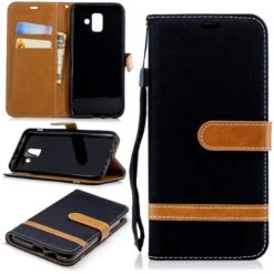 Etui Samsung Galaxy A6 2018 Jean Noir 15 Etui Samsung Galaxy A6 2018 Jean Noir -All For Phone Magasin etui galaxy a6 2018 frac2278 2