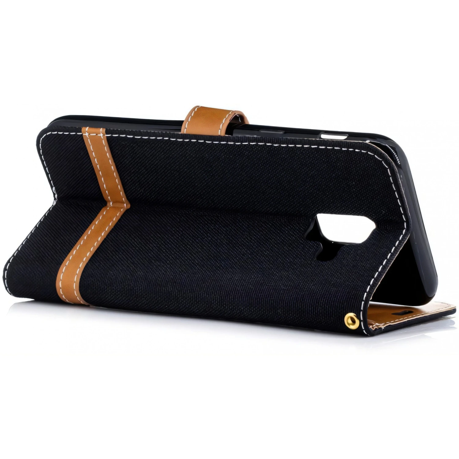 Etui Samsung Galaxy A6 2018 Jean Noir 8 Etui Samsung Galaxy A6 2018 Jean Noir – Image 6