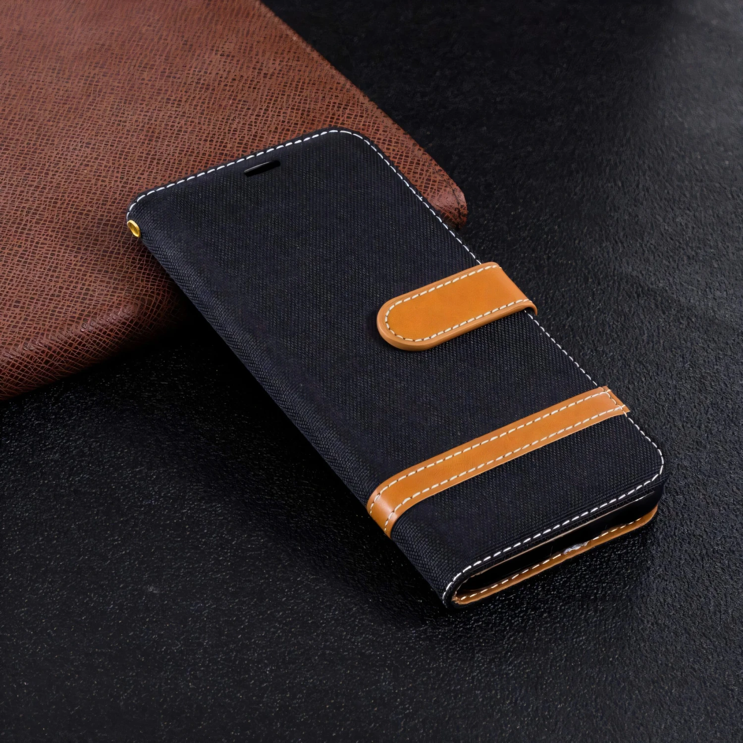 Etui Samsung Galaxy A6 2018 Jean Noir 3 Etui Samsung Galaxy A6 2018 Jean Noir