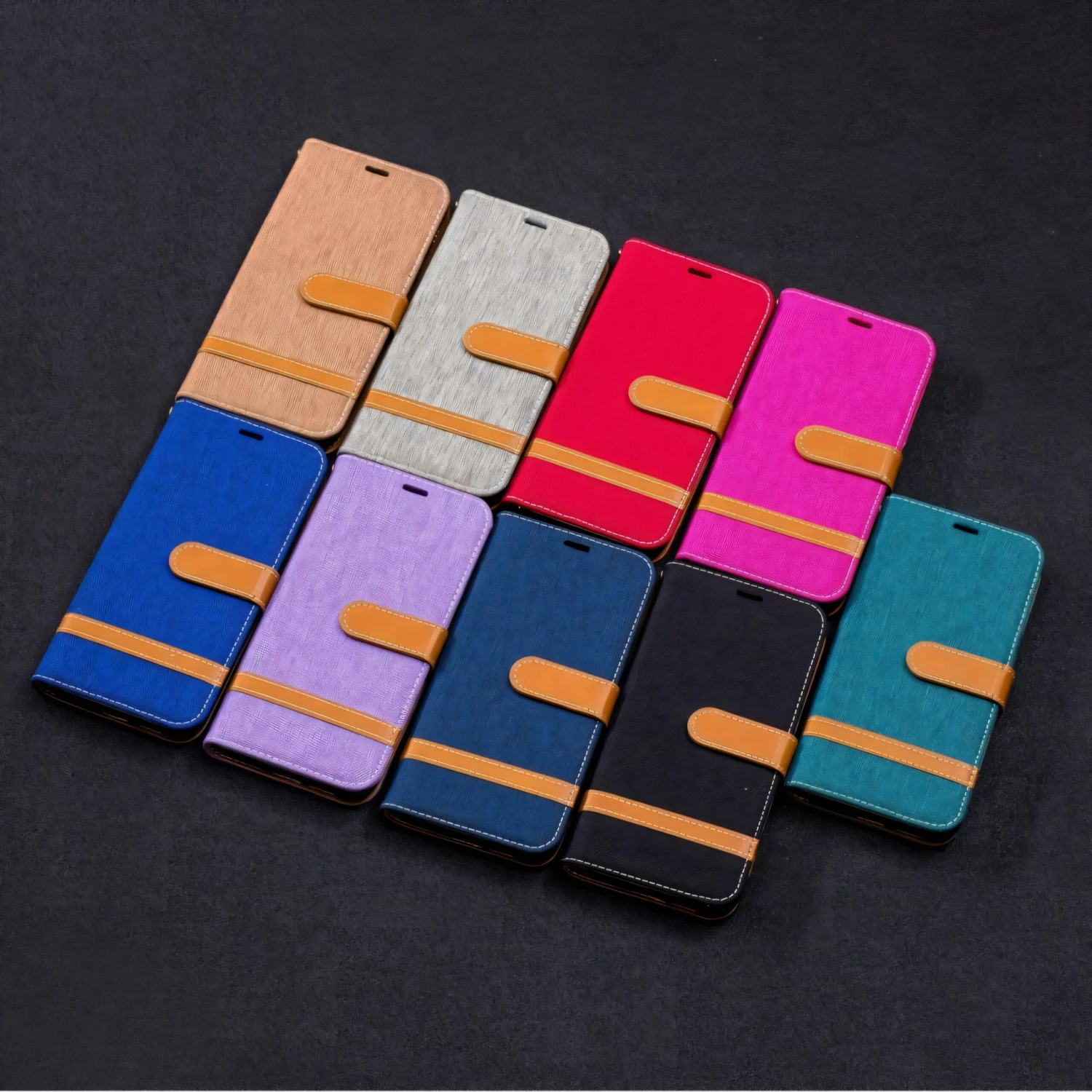 Etui Samsung Galaxy A6 2018 Jean Gris 4 Etui Samsung Galaxy A6 2018 Jean Gris – Image 2