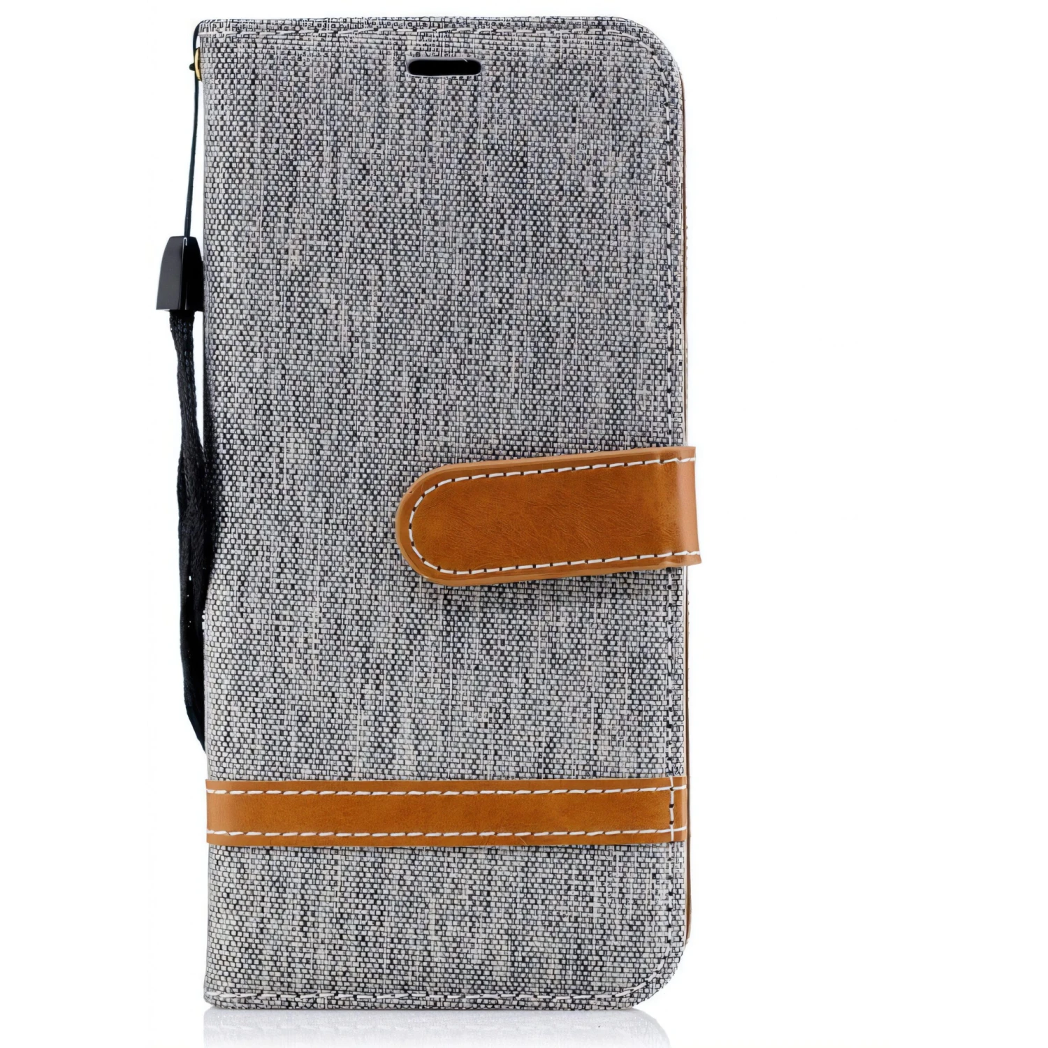 Etui Samsung Galaxy A6 2018 Jean Gris 6 Etui Samsung Galaxy A6 2018 Jean Gris – Image 4