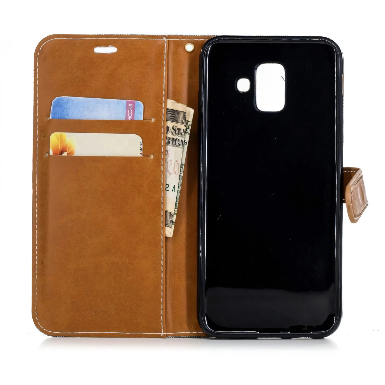 Etui Samsung Galaxy A6 2018 Jean Gris 12 Etui Samsung Galaxy A6 2018 Jean Gris – Image 10