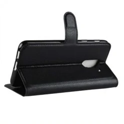 Etui Portefeuille Samsung Galaxy A6+ 2018 Litchi Avec Rangement Cartes Noir -All For Phone Magasin etui galaxy a6 2018 frac2724 4