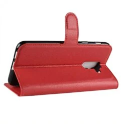 Etui Portefeuille Samsung Galaxy A6+ 2018 Litchi Avec Rangement Cartes Rouge -All For Phone Magasin etui galaxy a6 2018 frac2726 4