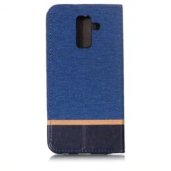 Etui Samsung Portefeuille Galaxy A6+ 2018 Et Galaxy A9 Star Lite Avec Tissu Extérieur Bleu -All For Phone Magasin etui galaxy a6 plus 2018 frac2763 1