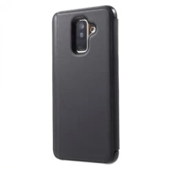 Etui Portefeuille Galaxy A6 Plus 2018 Avec Rabat Effet Mirroir - Noir -All For Phone Magasin etui galaxy a6 plus 2018 frac3567 2