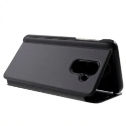 Etui Portefeuille Galaxy A6 Plus 2018 Avec Rabat Effet Mirroir - Noir -All For Phone Magasin etui galaxy a6 plus 2018 frac3567 5