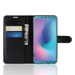 Etui Samsung Portefeuille Magnetic Samsung Galaxy A6s Noir -All For Phone Magasin etui galaxy a6s frac2823 3