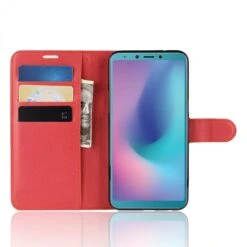 Etui Samsung Portefeuille Magnetic Samsung Galaxy A6s Rouge -All For Phone Magasin etui galaxy a6s frac2825 3