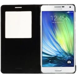 Etui Samsung Galaxy A7 Avec Fenêtre Noir -All For Phone Magasin etui galaxy a7 frac1387 3