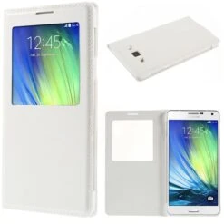 Etui Samsung Galaxy A7 Avec Fenêtre Blanc