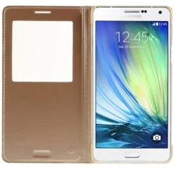 Etui Samsung Galaxy A7 Avec Fenêtre Or 13 Etui Samsung Galaxy A7 Avec Fenêtre Or -All For Phone Magasin etui galaxy a7 frac1390 3
