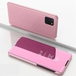 Etui Galaxy Note 10 Lite Et Galaxy A81 Avec Fenêtre Mirroir Design - Rose