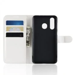 Etui Samsung Portefeuille Galaxy A8s Litchi Blanc -All For Phone Magasin etui galaxy a8s frac2858 2