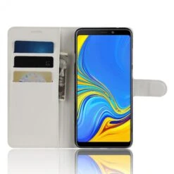 Etui Samsung Portefeuille Magnetique Galaxy A9 2018 Blanc -All For Phone Magasin etui galaxy a9 2018 frac2810 4