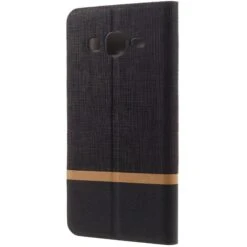 Etui Portefeuille Samsung Galaxy J3 Et J3 2016 Cross Noir -All For Phone Magasin etui galaxy j3 2016 frac2355 3