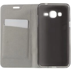 Etui Portefeuille Samsung Galaxy J3 Et J3 2016 Cross Noir -All For Phone Magasin etui galaxy j3 2016 frac2355 7