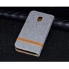 Etui Portefeuille Galaxy J3 2017 Jean Gris -All For Phone Magasin etui galaxy j3 2017 frac2418