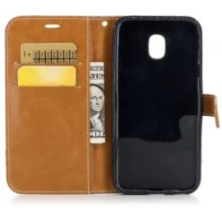 Etui Portefeuille Galaxy J3 2017 Jean Gris -All For Phone Magasin etui galaxy j3 2017 frac2418 8