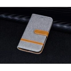 Etui Portefeuille Galaxy J3 2017 Jean Gris -All For Phone Magasin etui galaxy j3 2017 frac2418 9