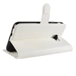 Etui Samsung Galaxy J4 2018 Simili-cuir Litchi Blanc -All For Phone Magasin etui galaxy j4 2018 frac2738 4