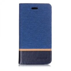 Etui Samsung Portefeuille Galaxy J4 2018 Avec Tissu Extérieur Bleu