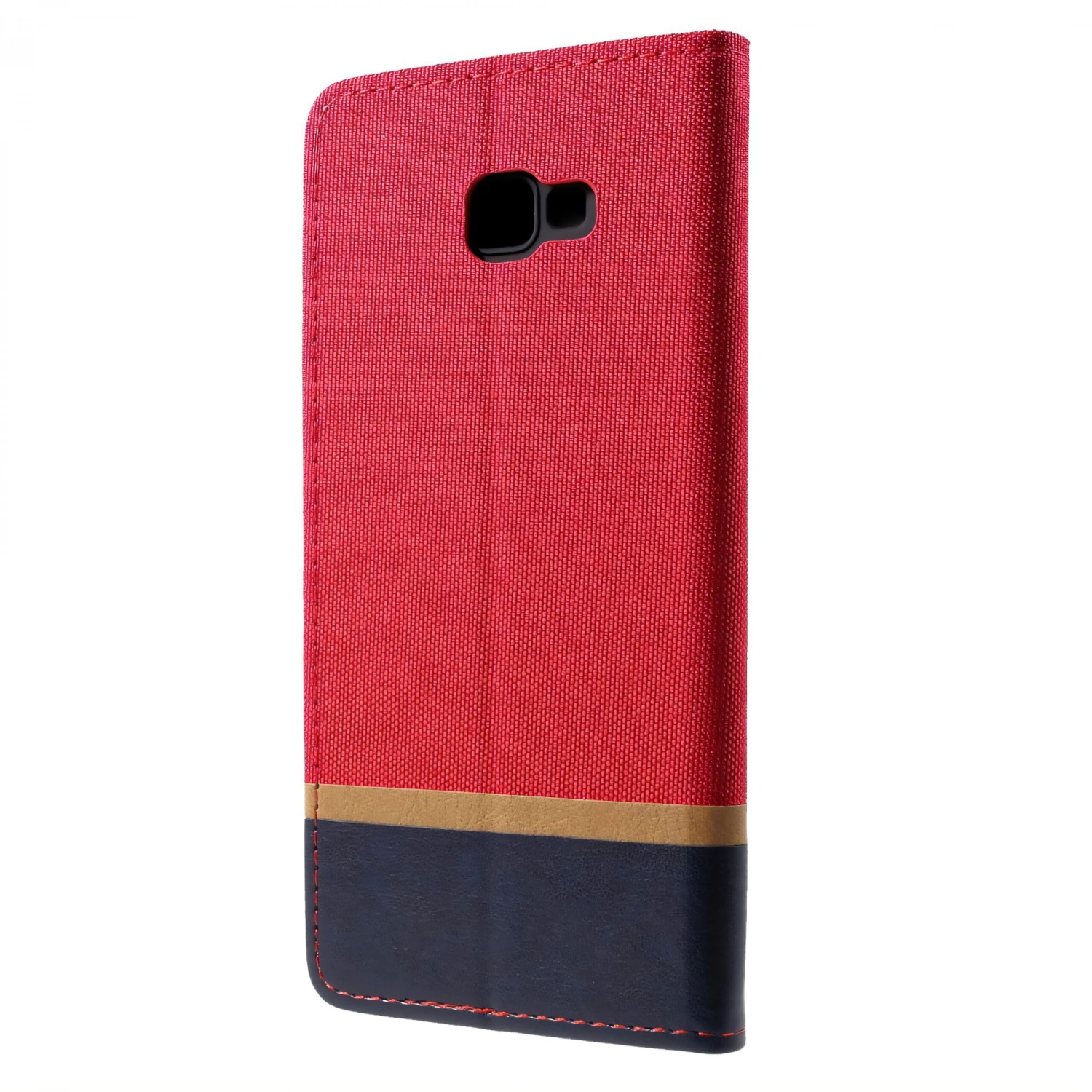Etui Portefeuille Samsung Galaxy J4+ Et Galaxy J4 Prime Style Tissus Rouge 4 Etui Portefeuille Samsung Galaxy J4+ Et Galaxy J4 Prime Style Tissus Rouge – Image 2