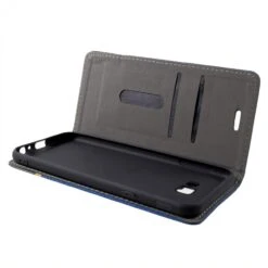 Etui Portefeuille Samsung Galaxy J4+ Et Galaxy J4 Prime Style Tissus Bleu -All For Phone Magasin etui galaxy j4 frac2800 4