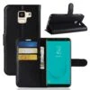 Etui Samsung Galaxy J6 2018 Simili-cuir Litchi Noir -All For Phone Magasin etui galaxy j6 2018 frac2733