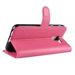 Etui Samsung Galaxy J6 2018 Simili-cuir Litchi Fushia -All For Phone Magasin etui galaxy j6 2018 frac2736 4