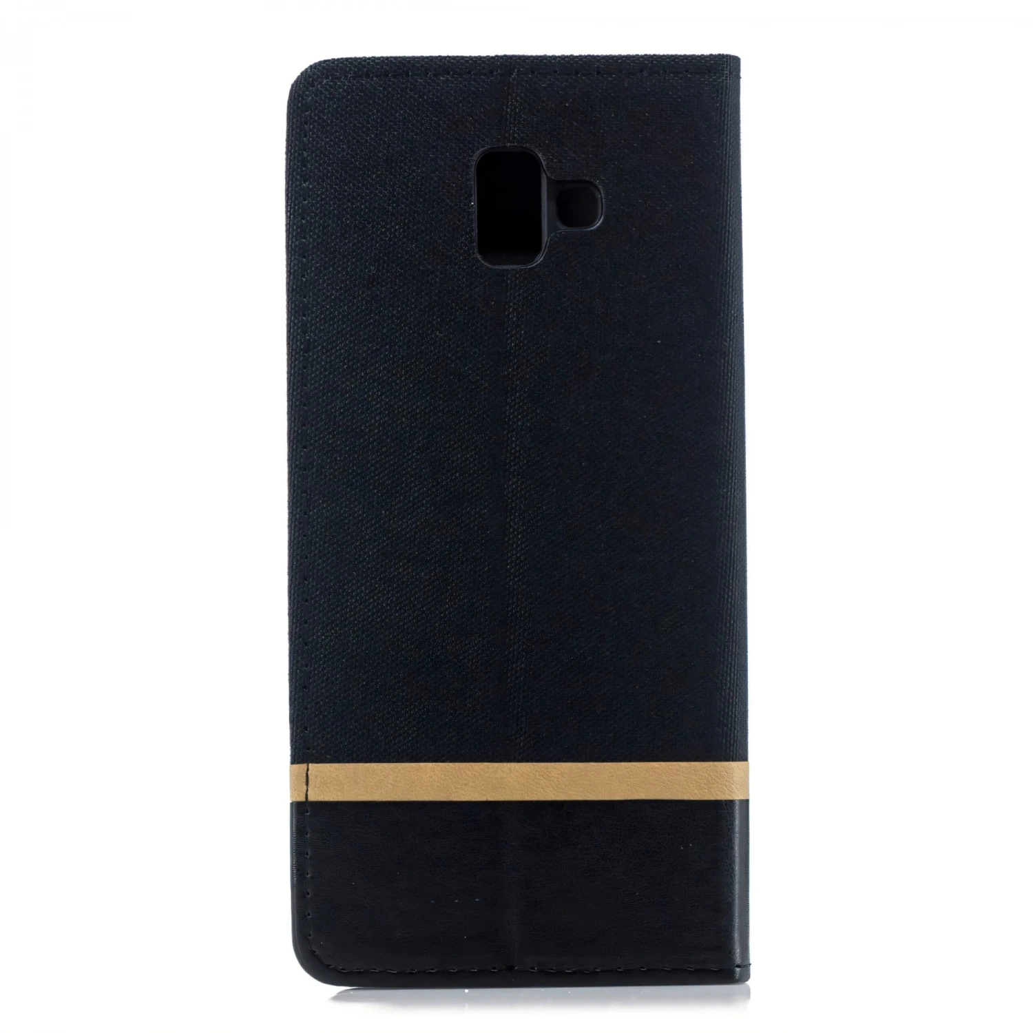 Etui Portefeuille Samsung Galaxy J6+ Et Galaxy J6 Prime Avec Tissu Extérieur Noir 5 Etui Portefeuille Samsung Galaxy J6+ Et Galaxy J6 Prime Avec Tissu Extérieur Noir – Image 3