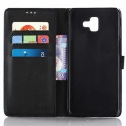 Etui Samsung Portefeuille Galaxy J6+ Simili Cuir Noir -All For Phone Magasin etui galaxy j6 plus frac2805 2