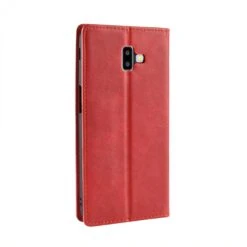 Etui Samsung Portefeuille Galaxy J6 Plus Vintage Rouge -All For Phone Magasin etui galaxy j6 plus frac2842 7