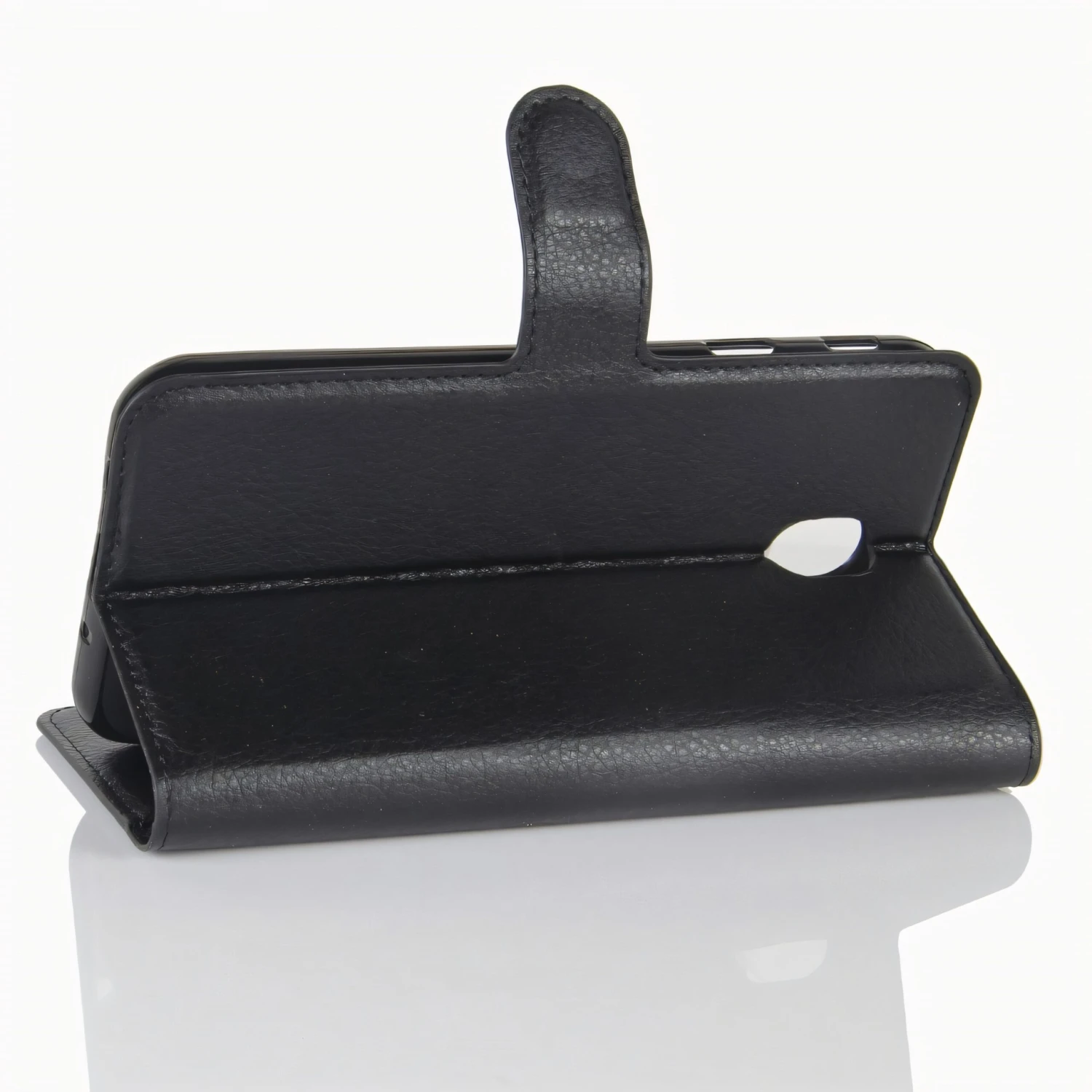 Etui Samsung Portefeuille Galaxy J7 2017 Avec Rangements Cartes - Litchi Noir 7 Etui Samsung Portefeuille Galaxy J7 2017 Avec Rangements Cartes - Litchi Noir – Image 5