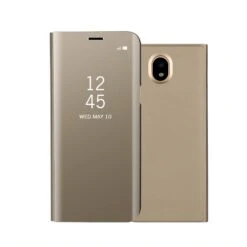 Etui Galaxy J7 2017 Mirroir Or