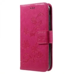 Etui Portefuille Galaxy J7 2017 Papillons Fushia -All For Phone Magasin etui galaxy j7 2017 frac3974 2