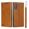 Etui Portefeuille Galaxy Note 10 Simili Cuir - Marron -All For Phone Magasin etui galaxy note 10 frac3610