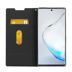 Etui Portefeuille Galaxy Note 10 Plus Simili Cuir - Noir -All For Phone Magasin etui galaxy note 10 plus frac3604 4